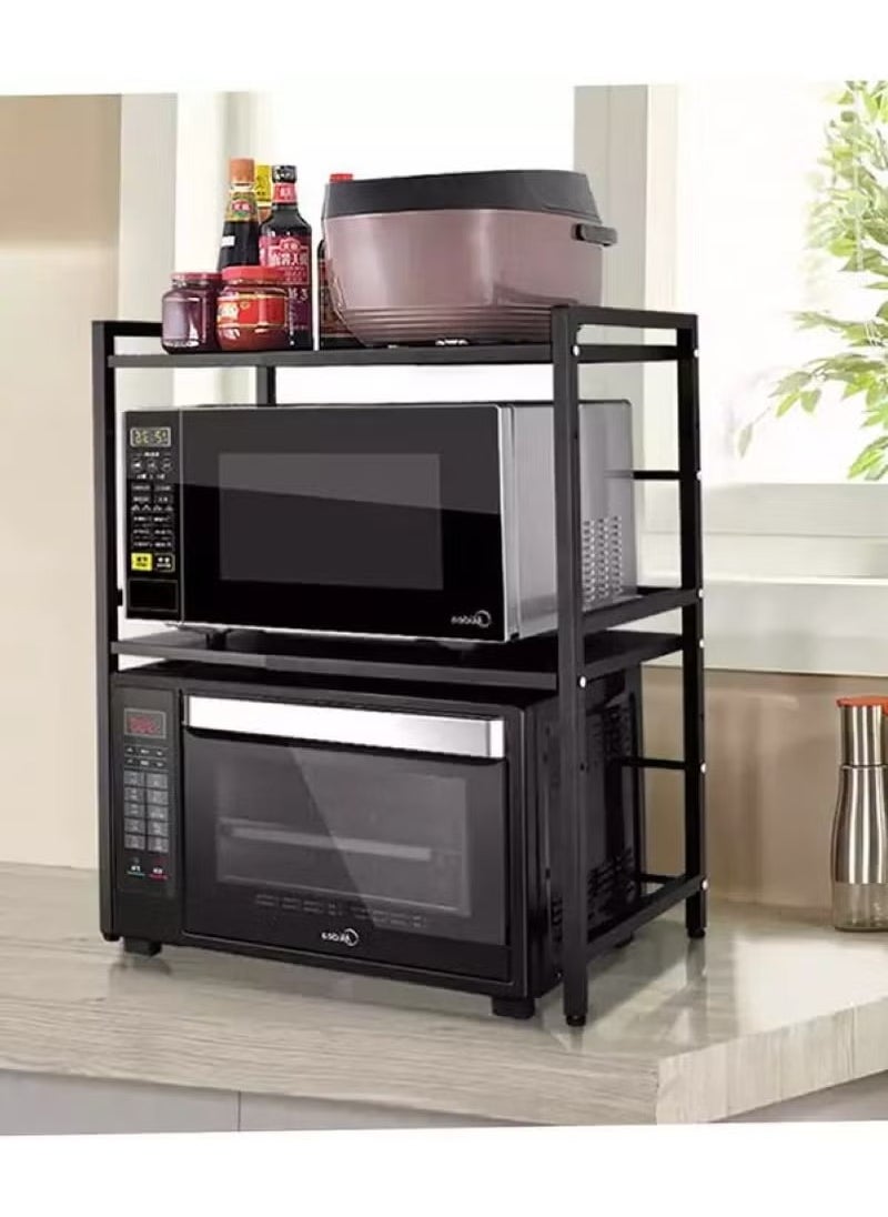MIXDE Expandable microwave oven rack, black  - Image 1