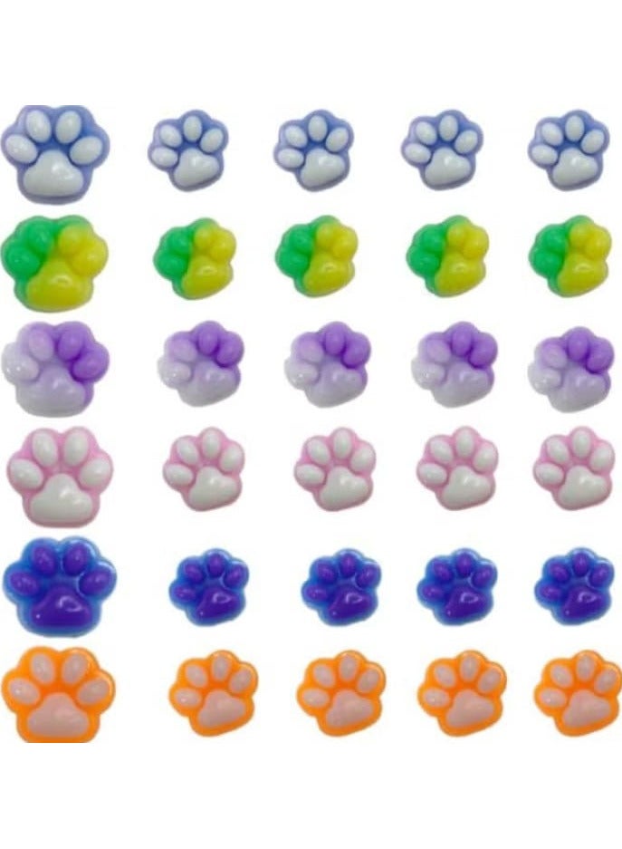 50 Pieces Mini Squishy Toy, Cat Party Favors for Kids, Cat Claw Squishy Toys, Mochi Cat Claw Toys, Stress Relief for Party Favors, Novelty Stuff for Adults and Kids