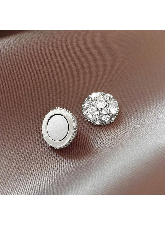 Generic Magnet Earring Zircon Crystal Strong Magnetic Therapy Slimming Health Care Power Clip Earrings Party Wedding Jewelry 