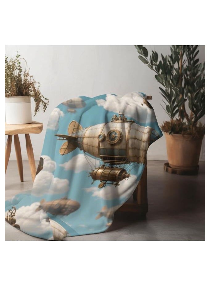 عام بطانية رقيقة من الفانيلا (دافئة ومريحة، ومناسبة للنوم واستخدام الألعاب وإزالة الغبار ومقاومة للرمل) 150 سم * 200 سم - 887 - Image 1