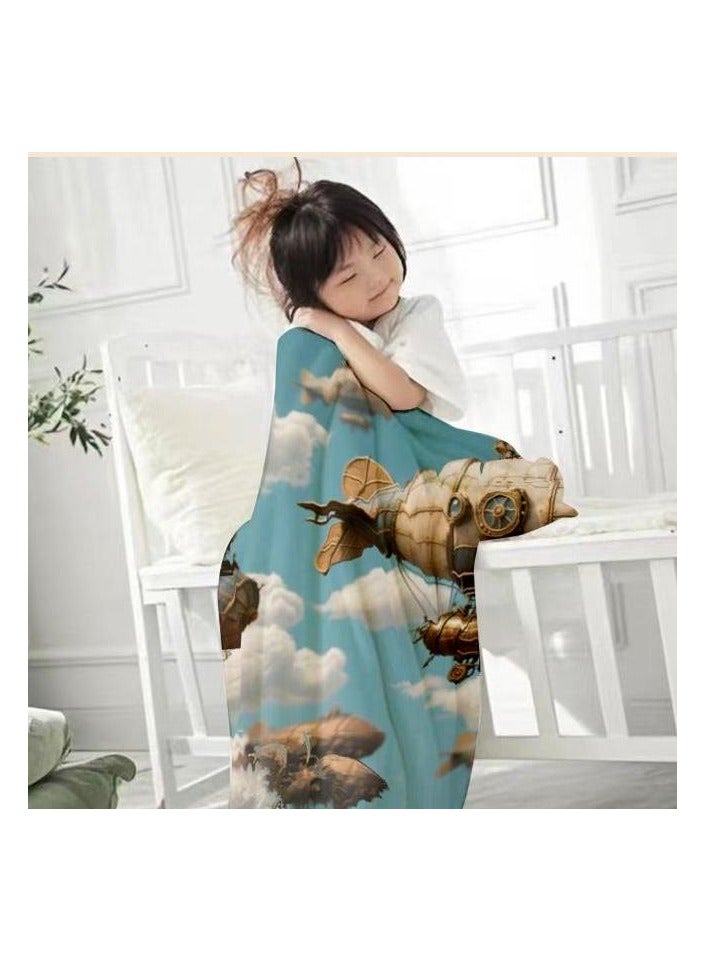 عام بطانية رقيقة من الفانيلا (دافئة ومريحة، ومناسبة للنوم واستخدام الألعاب وإزالة الغبار ومقاومة للرمل) 150 سم * 200 سم - 887 - Image 4