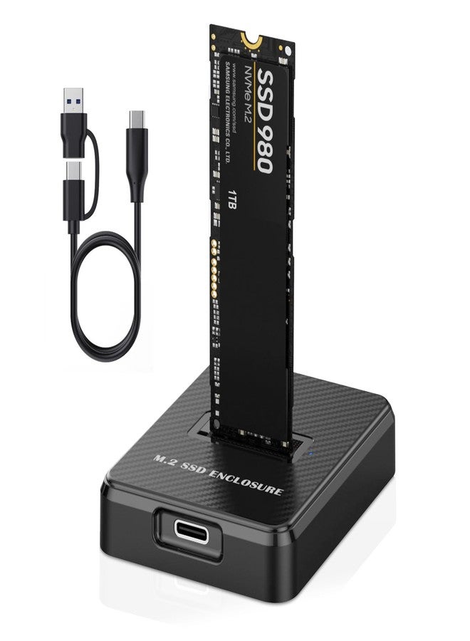 MaxRenard M.2 to USB Adapter - 10Gbps External NVMe SSD Reader Enclosure Supports PCIe NVMe & M.2 SATA SSDs - Plug and Play External Storage Solution - Image 1