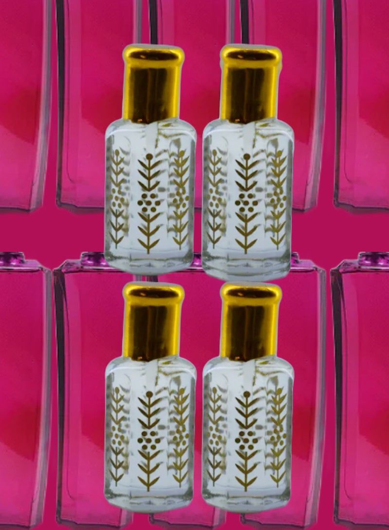 4 Pieces Magnetism Essential Oil For Women Original Clear 12 Ml