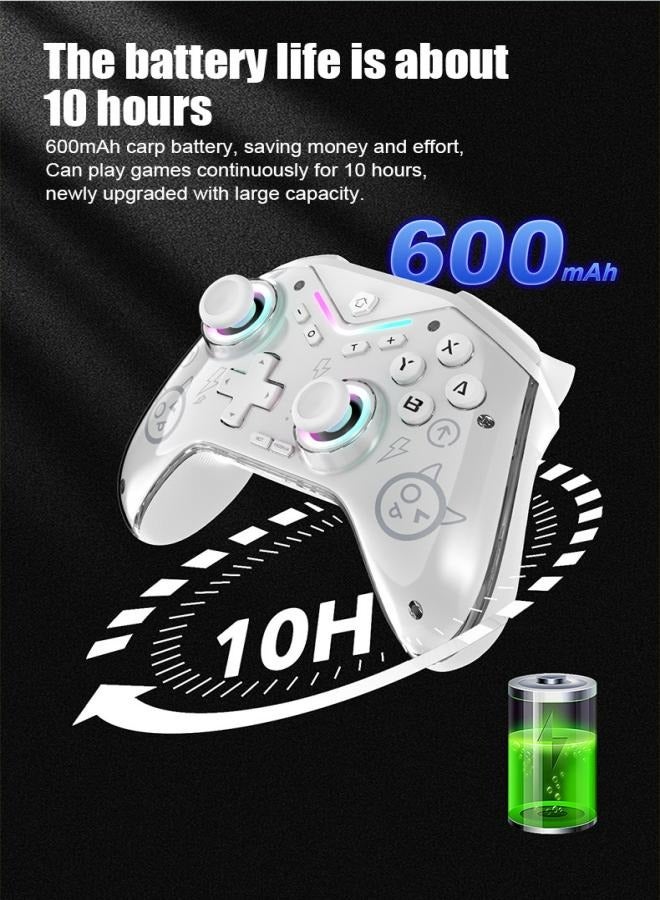 Magnetic face shell gamepad Hall joystick with light adjustment, Switch, Android IOS, wireless Bluetooth vibration