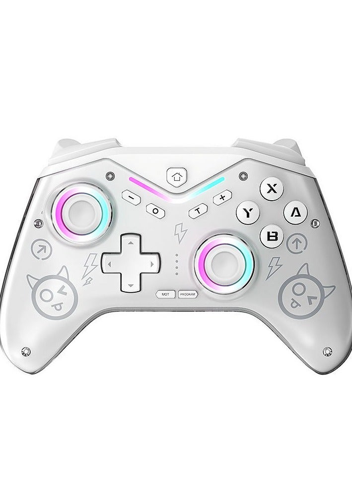Magnetic face shell gamepad Hall joystick with light adjustment, Switch, Android IOS, wireless Bluetooth vibration