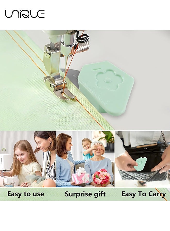 يونيك دليل التماس المغناطيسي لماكينة الخياطة - دليل التماس المغناطيسي المطور لماكينة الخياطة - دليل هيمر متعدد الوظائف متعدد الوظائف مع مقياس - دليل الخياطة المغناطيسي (أخضر) - Image 5