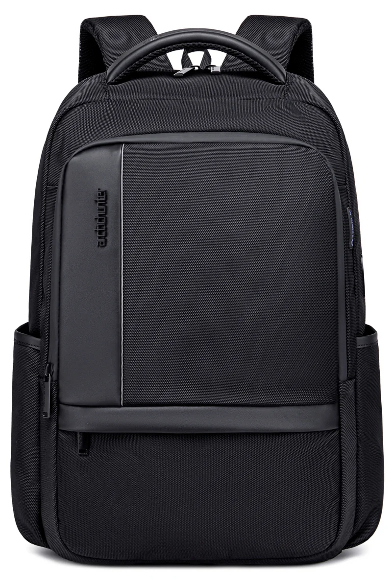 Arctic Hunter Black Casual Travel Backpack Water Resistant Unisex School College Bag with Built in USB Port and Laptop Compartment for Men and Women, B00120C, Black  | Best Price UAE
