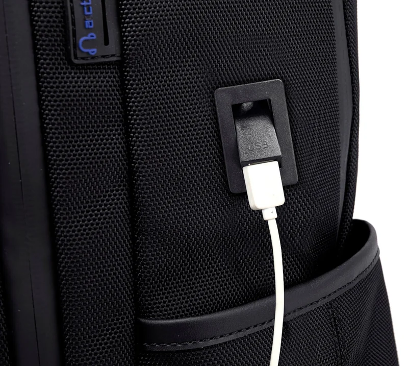 Arctic Hunter Black Casual Travel Backpack Water Resistant Unisex School College Bag with Built in USB Port and Laptop Compartment for Men and Women, B00120C, Black  | Best Price UAE