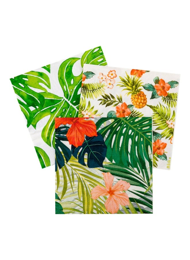 Restaurantware 13 Inch Paper Luncheon Napkins, 500 Flowers Design Printed Napkins - 3-Ply, Textured Edges, Assorted Colors Paper Decorated Napkins, Soft And Strong, For Parties Or Catering Events  - Image 1