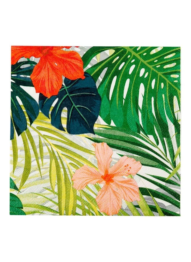 Restaurantware 13 Inch Paper Luncheon Napkins, 500 Flowers Design Printed Napkins - 3-Ply, Textured Edges, Assorted Colors Paper Decorated Napkins, Soft And Strong, For Parties Or Catering Events  - Image 2