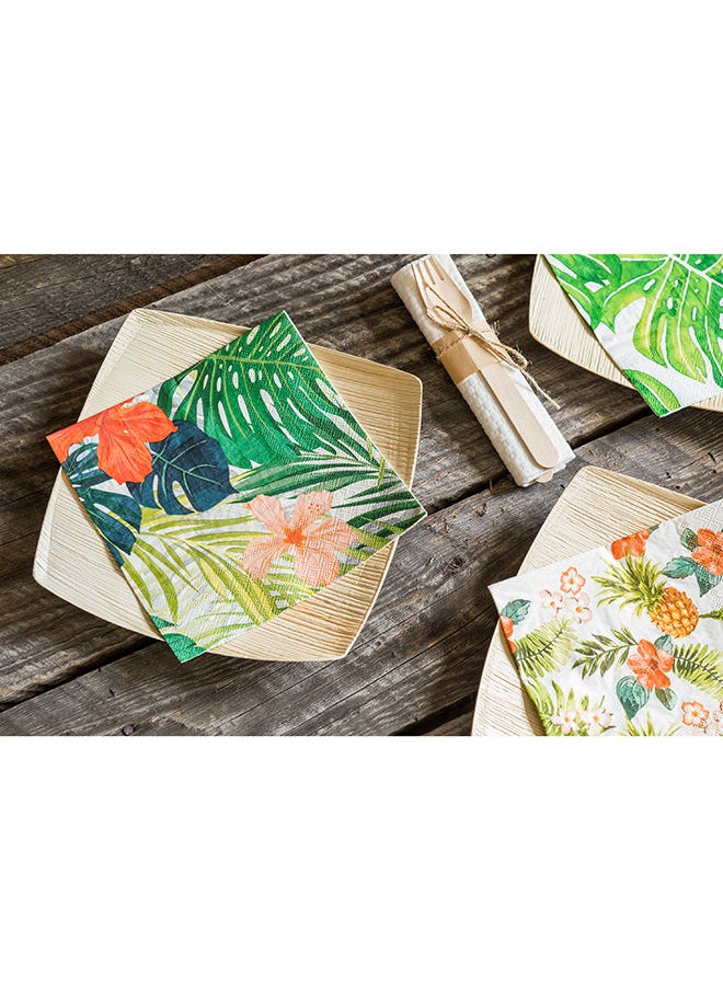 Restaurantware 13 Inch Paper Luncheon Napkins, 500 Flowers Design Printed Napkins - 3-Ply, Textured Edges, Assorted Colors Paper Decorated Napkins, Soft And Strong, For Parties Or Catering Events  - Image 5