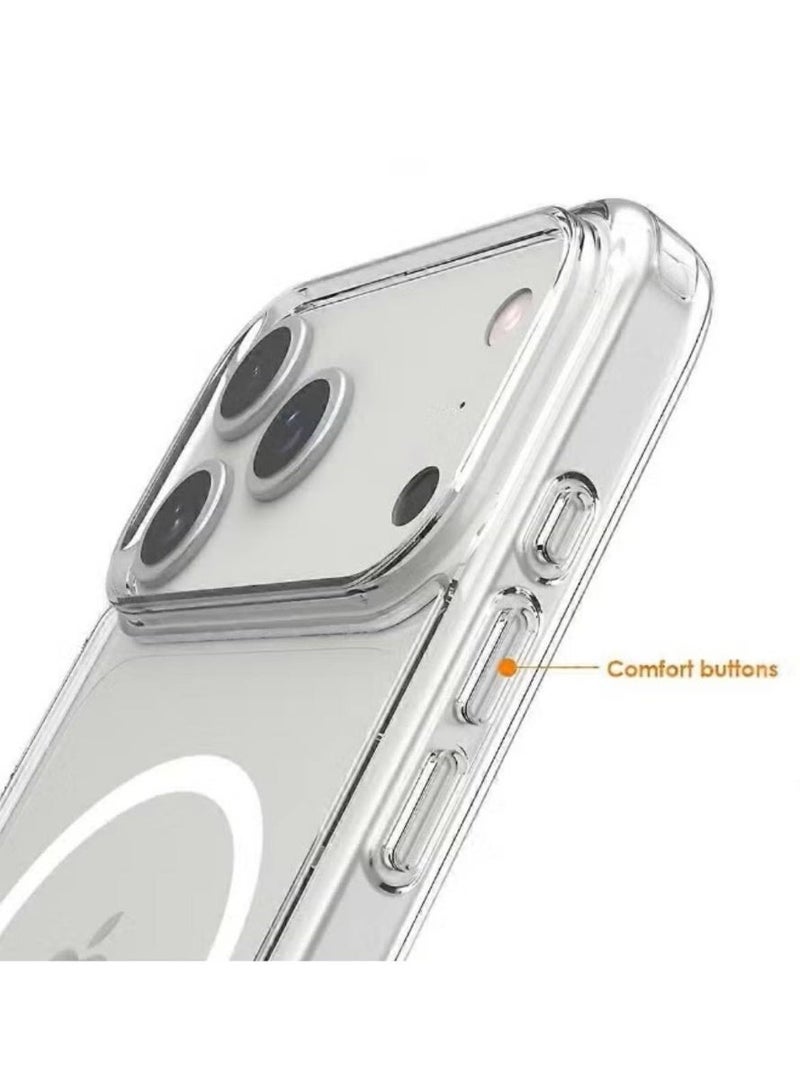 Clear protection cover for iPhone 17 PRO , supports MagSafe, anti-yellowing and anti-scratch - Image 2