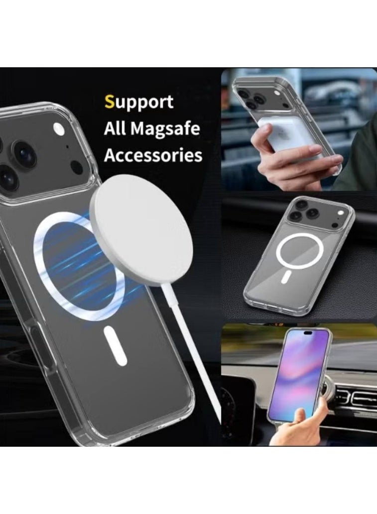 Clear protection cover for iPhone 17 PRO , supports MagSafe, anti-yellowing and anti-scratch - Image 4