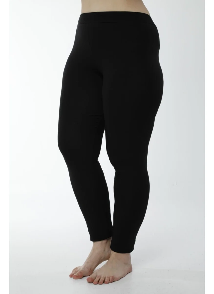 HMD 4019 Cotton Oversized Long Tights - Black