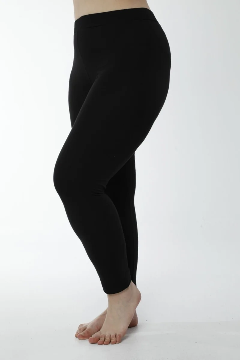 HMD 4019 Cotton Oversized Long Tights - Black
