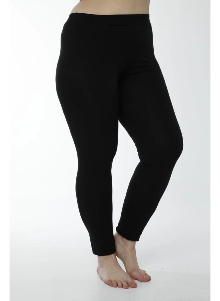 HMD 4019 Cotton Oversized Long Tights - Black