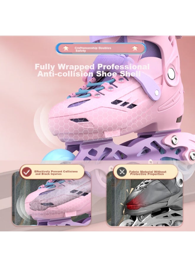 Sway Roller Skates, Complete Set For Children, Boys And Girls, Adjustable Size For Adults, Inline Skates, Roller Skates, Black, Size S - Image 3