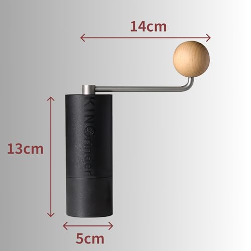 Kingrinder 【Famous KOL Recommended】KINGrinder P2 Lightweight Manual Hand Coffee Grinder for Moka pot, French Press, Drip with Assembly Consistency Stainless Steel Conical Burr Mill, 20g Capacity - Image 2
