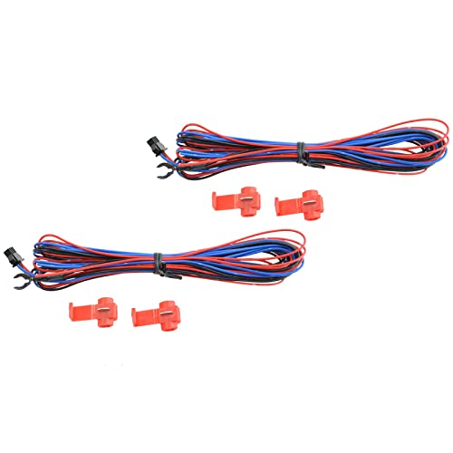 TRQ 2 Piece Driver and Passenger Side Mirror Assembly Set Electric Adjustment Heated Black Upgrade Compatible with 2015-2020 Chevrolet Suburban Tahoe GMC Yukon Yukon XL with spotter Glass GM1320505 - Image 3