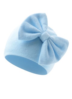 Generic Baby Solid Color Maruko Hat Headcarf Doughnut Girl Head Cap 6 month to 12 month Blue 