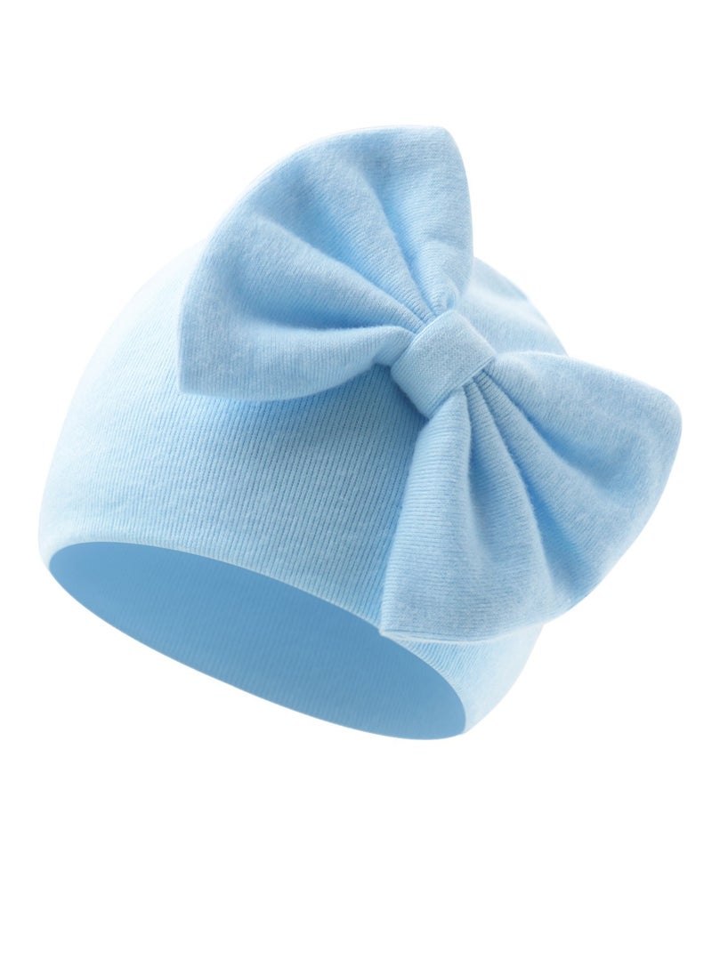 Generic Baby Solid Color Maruko Hat Headcarf Doughnut Girl Head Cap 6 month to 12 month Blue 