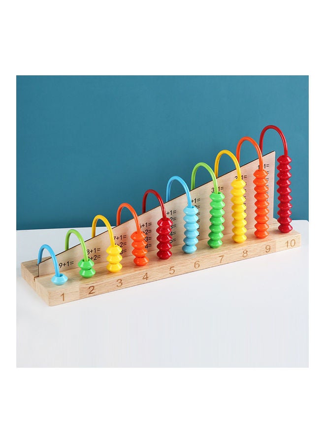 EHOME Wooden Children's Ten-Speed Calculation Stand Toy 29.9 X 7.9 X 13.1cm - Image 3