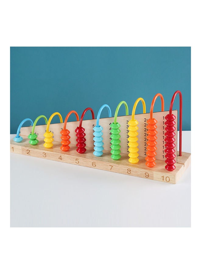 EHOME Wooden Children's Ten-Speed Calculation Stand Toy 29.9 X 7.9 X 13.1cm - Image 2