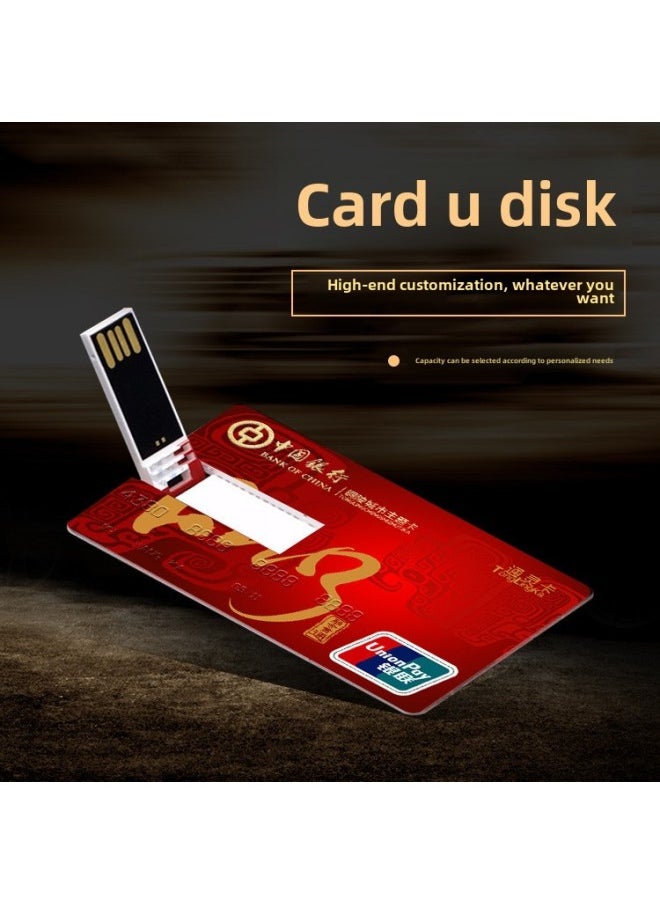 Generic Card U Disk 32g Card Exhibition Enterprise Lettering Logo Business Card Card Wedding Creative Bidding Disk USB-Color:Wedding-Capacity:128GB  - Image 5
