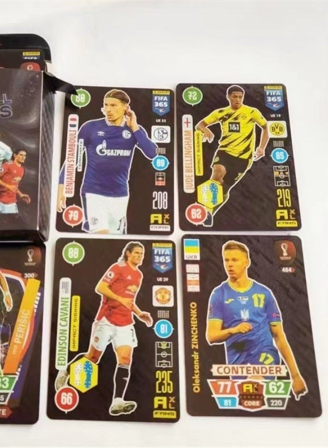 Generic Football Star Cards Premier League Star Star Gold Foil Cards 55 English Gold, Silver And Black Colorful Cards Collection Card Book - Image 4