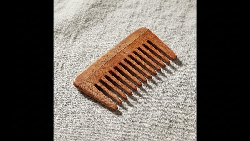 AATIRA Neem Comb Wooden Comb Wide Tooth Comb For Hair Growth Hair fall Dandruff Control Hair Straightening Frizz Control Comb for Men And Women - Image 3