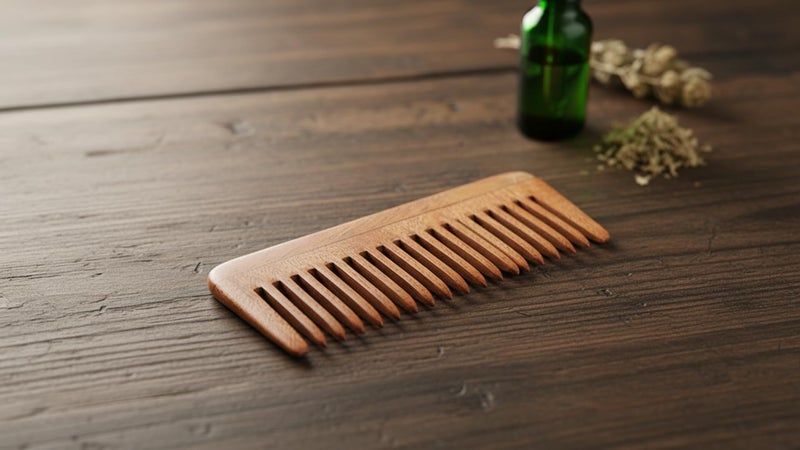 AATIRA Neem Comb Wooden Comb Wide Tooth Comb For Hair Growth Hair fall Dandruff Control Hair Straightening Frizz Control Comb for Men And Women - Image 5