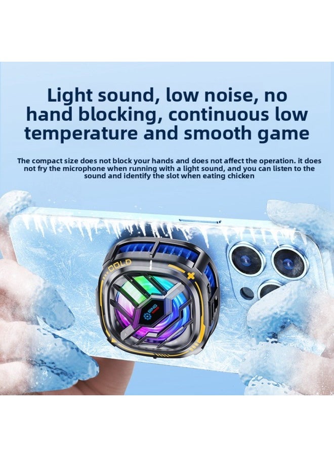 Generic - The X76 Semiconductor Magnetic Icing Mobile Phone Radiator Three-speed Adjustment Refrigeration Cooling Artifact Advantage Impulse-Product Color:Standard Model (black And Silver Three Levels) - Image 1