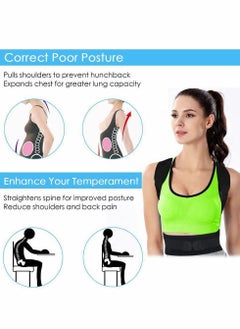 Excefore Posture Corrector Adjustable Magnetic Support For Neck Shoulder Upper And Lower Back- Black, Small  - Image 5
