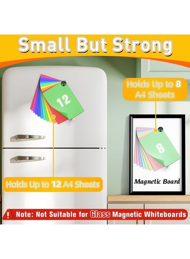 هومستر مغناطيسات الثلاجة ، 16pcs مغناطيسات قوية ثلاجة مقاطع مغناطيسية صغيرة لللوحة البيضاء ثلاجة دبابيس دفع مغناطيسية صغيرة مكتب ثقيل المطبخ كابينة رحلة لطيف الفصول الدراسية منظمة الأدوات - Image 4