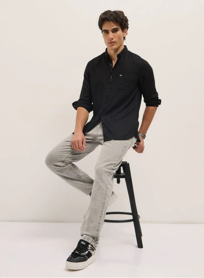 THE BEAR HOUSE Men's Shirt for Casual and Formal Wear | Classic Button-Down Style for Office, Daily Use, Travel, Events & All-Season Outfits | Versatile & Stylish Wardrobe Essential for Every Occasion