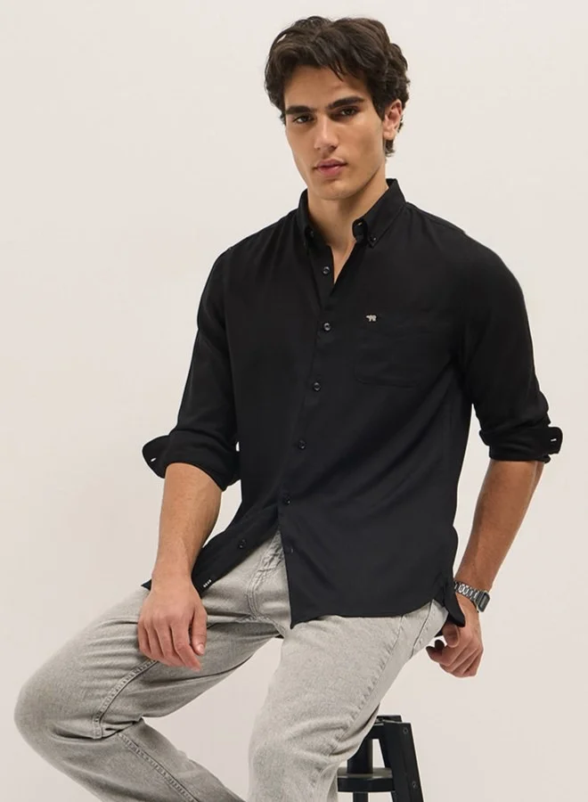 THE BEAR HOUSE Men's Shirt for Casual and Formal Wear | Classic Button-Down Style for Office, Daily Use, Travel, Events & All-Season Outfits | Versatile & Stylish Wardrobe Essential for Every Occasion