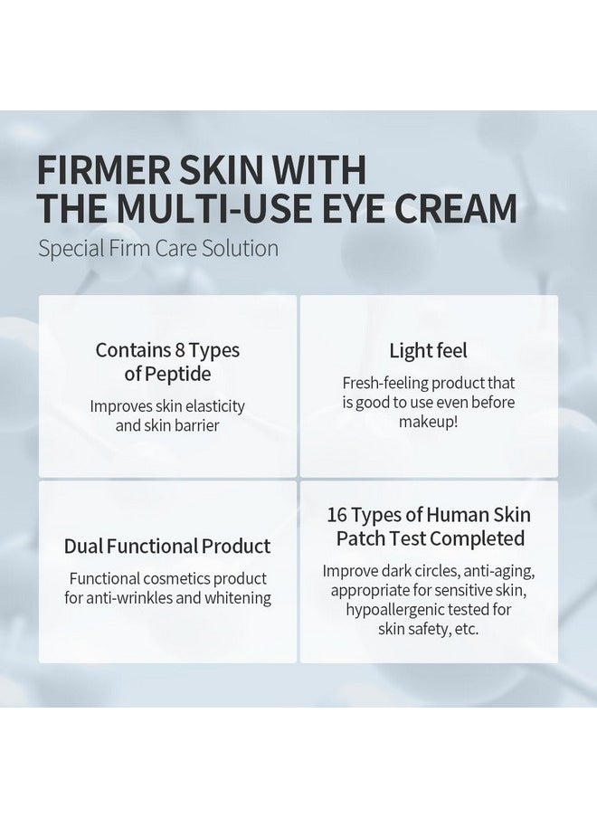 SWANICOCO - Fermentation Peptine Eye Care Cream (Tube 20Ml) Improve Dark Circles Antiaging Contains 8Types Of Peptide Wrinkles Daily Wrinkle Eye Cream - Image 1
