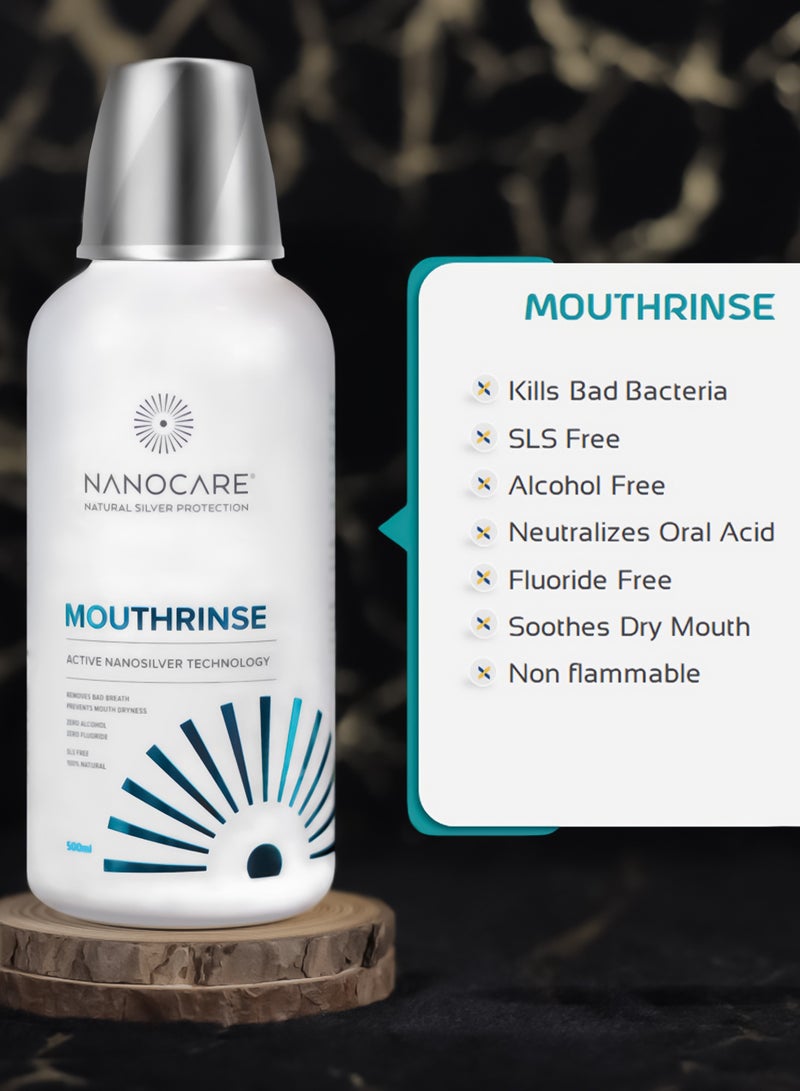 King Mariot Nanocare Adult Mouth Rinse | 500ML | Natural & Chemical-Free | 100% Natural, Plant-Based and Biodegradable Ingredients | Ideal for Oral Health and Hygiene - Image 4