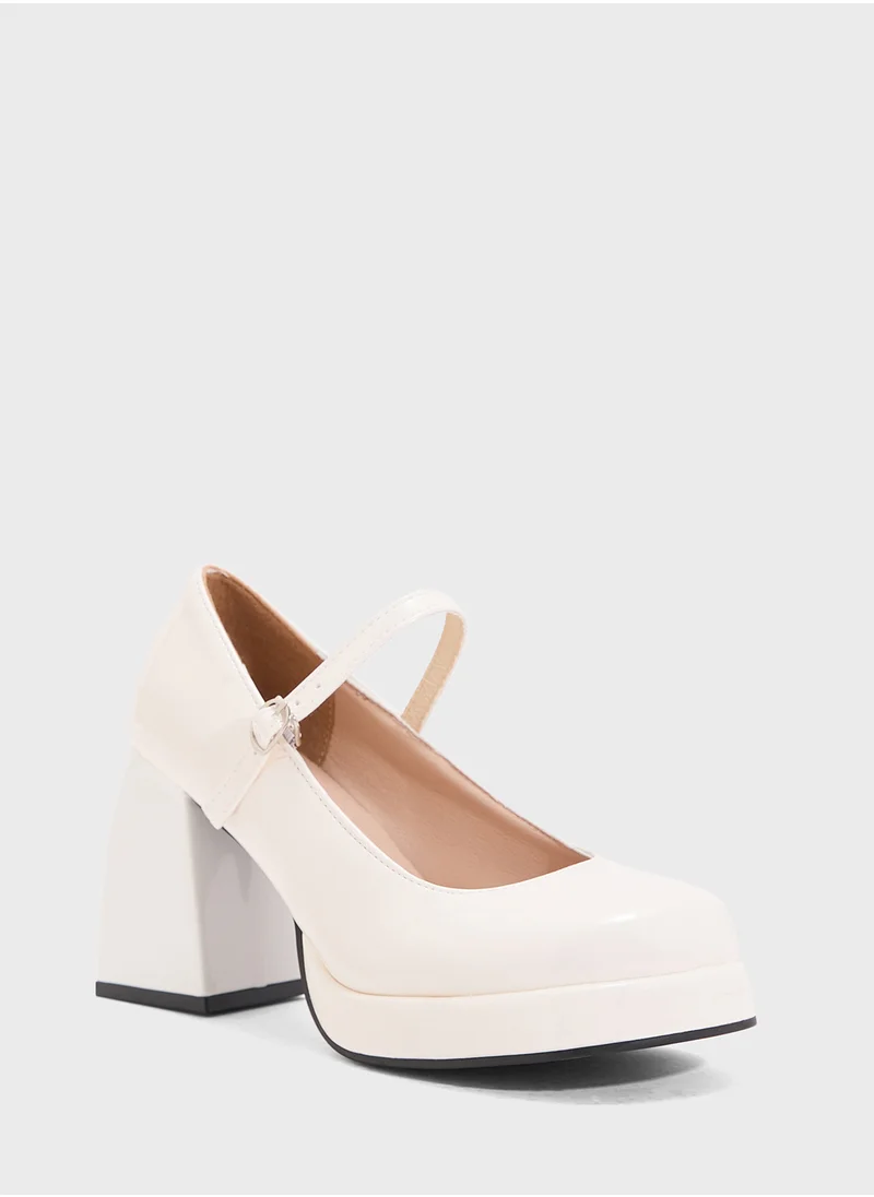 ELLA Heeled Mary-Jane Pump