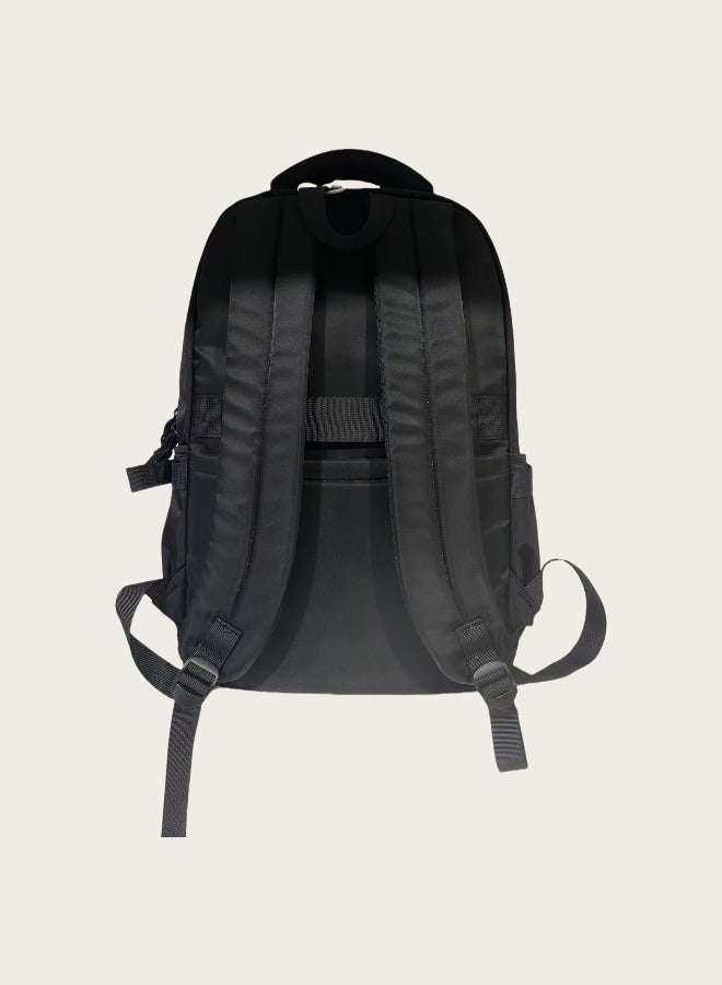 Beautiful Stylish Black Tactical Laptop Backpack, Student Backpack, Ergonomic Backpack, Lightweight Backpack, Adjustable Shoulder Strap Backpack, Minimalist Aesthetic Student Backpack.  - Image 3