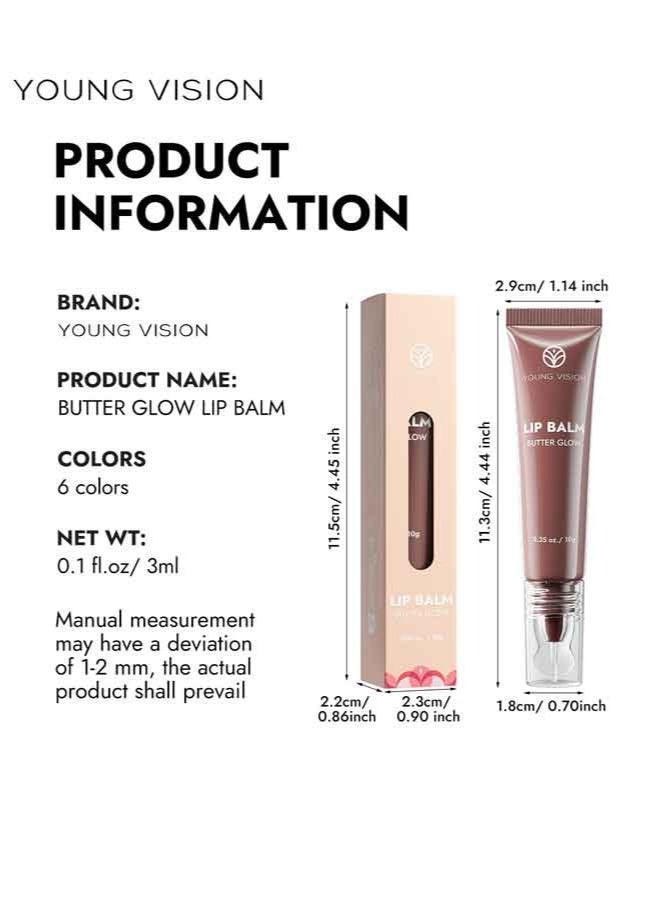 YOUNG VISION 6 Colors Shiny Lip Gloss, Non Sticky Long Lasting Lip Tint, Hydrating Nourishing High Pigment Lip Makeup, Natural Lip Care Gloss - Image 4