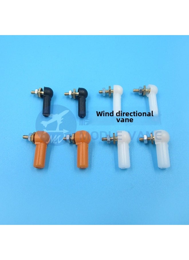 Generic - M2 M3 Ball Head Buckle 2mm 3mm Pull Rod Ball Head Pull Rod Head Positioning Ball Head Interactor Ball Head Pull Rod-Color:3MM/M3 Orange Ball Head Buckle - Image 1