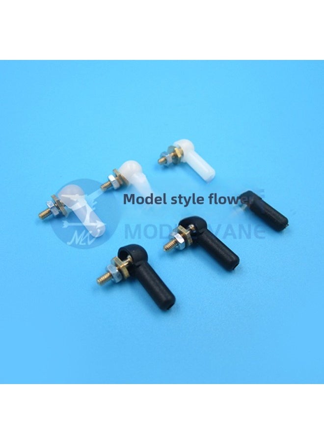 Generic - M2 M3 Ball Head Buckle 2mm 3mm Pull Rod Ball Head Pull Rod Head Positioning Ball Head Interactor Ball Head Pull Rod-Color:3MM/M3 Orange Ball Head Buckle - Image 1