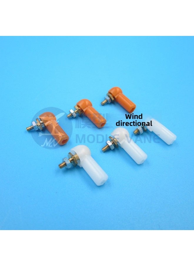 Generic - M2 M3 Ball Head Buckle 2mm 3mm Pull Rod Ball Head Pull Rod Head Positioning Ball Head Interactor Ball Head Pull Rod-Color:3MM/M3 Orange Ball Head Buckle - Image 1