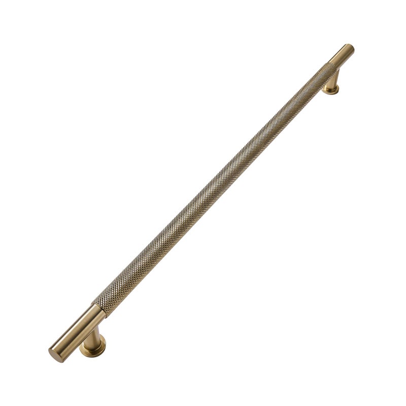 khtumeware 1 Pack 15 Inch381mm Soild Knurled Appliance Pulls Champagne Bronze Cabinet Pulls Drawer Pulls Kitchen Hardware Kitchen Handles for Cabinets Cupboard Handles - Image 2