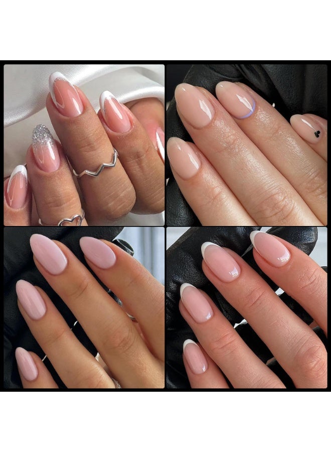 LUMYA 600Pcs Short Almond Nail Tips, Clear Soft Gel Nail Tips, Full Cover Fake Nails for Nail Extensions, 12 Sizes Press On Acrylic Nail Tips for Women Girls Home Salon Use  - Image 5