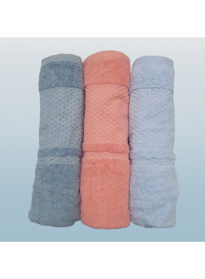 فوط قطن 55x110 سم عدد 3 قطعة - Image 1