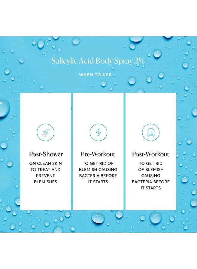NATURIUM Salicylic Acid Body Spray 2% Blemishfighting & Pore Treatment With Niacinamide Plus Brightening Ingredients 4 Oz  - Image 4