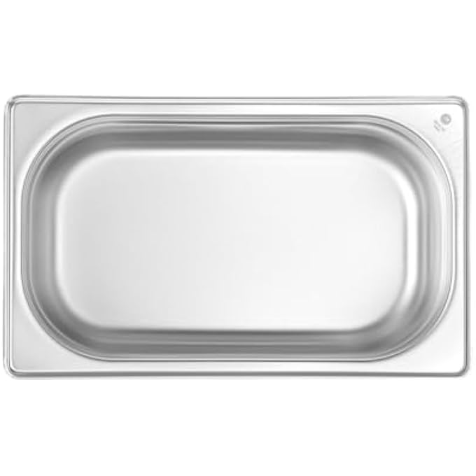 هندي Recipiente Gn 14Contenedor GnBordes RedondeadosResistente A Temperaturas De 40A 300Capto Para HornosCongeladoresCalientaplatosBao Mara28L265X162H 100MmAcero Inoxable - Image 3