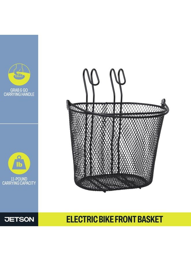 JETSON Front Bicycle Basket| Iron Basket| Jetson Bolt Compatible | Jetson Bolt Pro Compatible | Jetson LX10 Compatible | Jetson AxleCompatible | Jetson J5 Compatible | Jetson J8 Compatible - Image 2